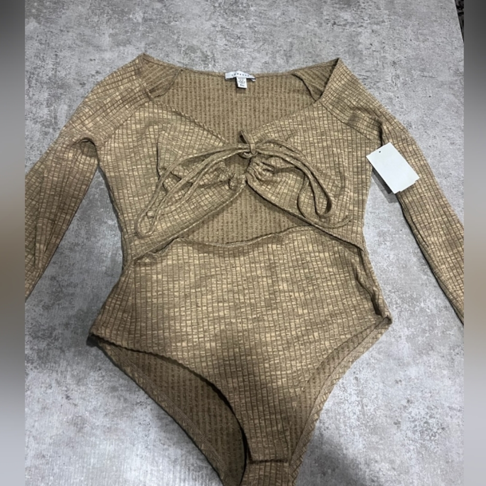 Topshop long sleeves bodysuit size 8-10
